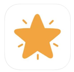 snap type logo orange star