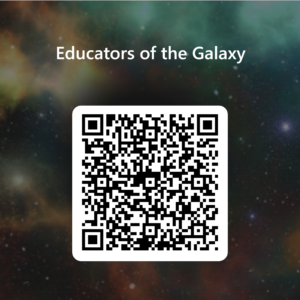 QR code for educators of the galaxy registration form.