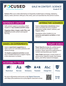 Gale in Context Science one page