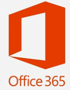 office 365 logo, red square with Office 365 written underneath