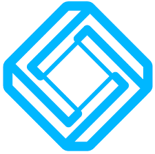 equatio logo blue diamond shape with 3 interconnecting layers