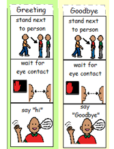 greeting goodbye support visuals