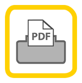 Symbol of a PDF to show that items are in PDF form