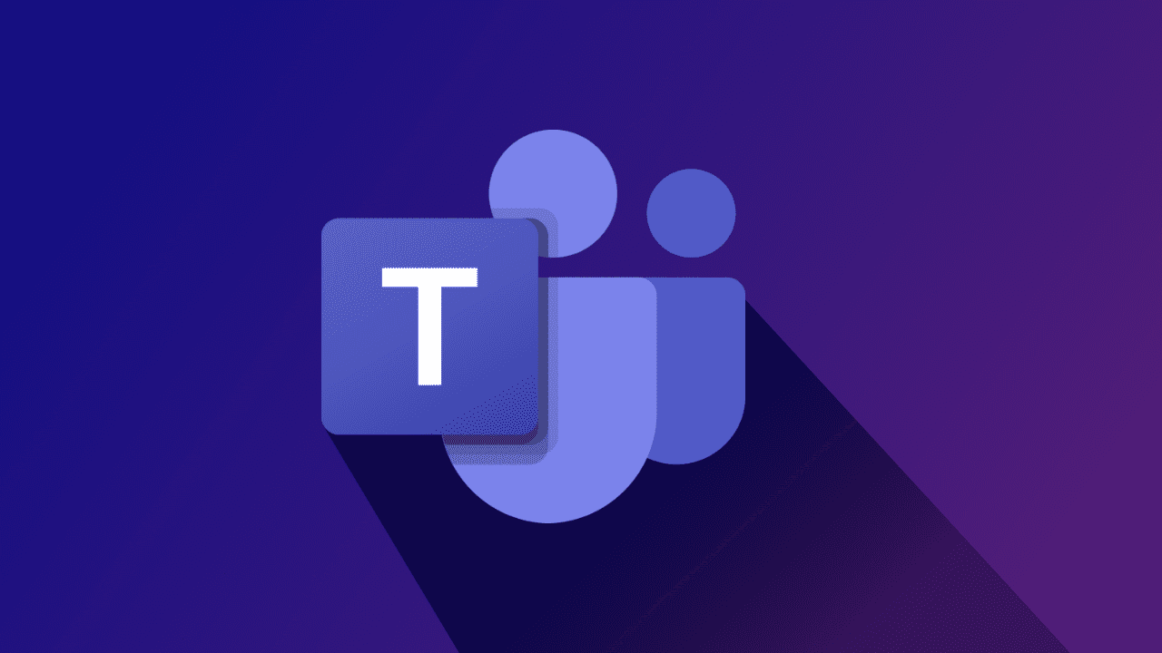 Teams icon. White letter T on a purple square with purple figurines.