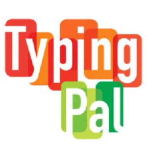multicolour letters spelling typing pal