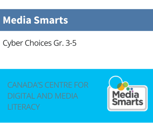 icon image with text explaining the app for media smarts cyber choice