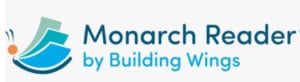 Monarch Reader logo by Building Wings butterfly icon