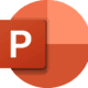 PowerPoint icon white 