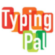 typing pal icon multicoloured bubble letters