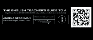 black background with white text for English teachers guide to AI