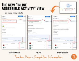 screenshot of new inline accessible for Brightspace orange background with instructions