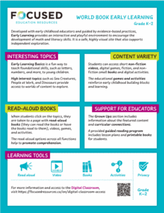 World Book Early Learning One Pager
