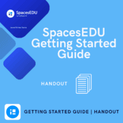 mage headers for SpacesEDU handout for a getting started guide