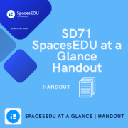 Image headers for SpacesEDU quick glance handout