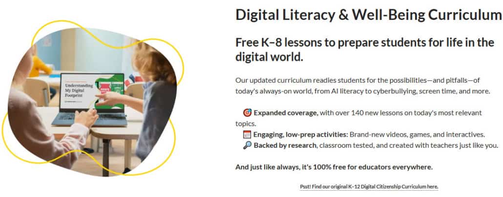 Common Sense Digital Literacy lessons