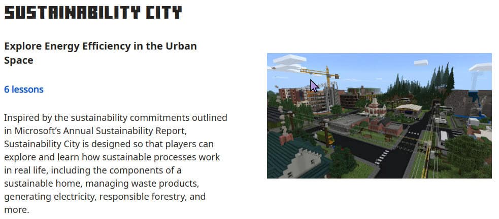 Minecraft Sustainable City