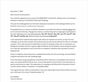 Minecraft Newsletter