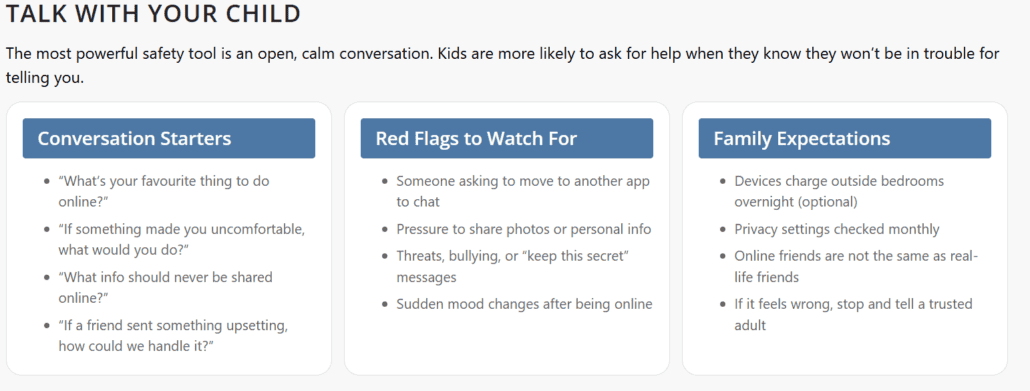 Talk to your children