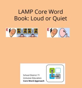 LAMP Cpre Word Book Loud or Quiet Simple Book Link
