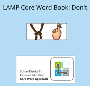 LAMP Core Word Bppk DON'T simple to Book Creator book