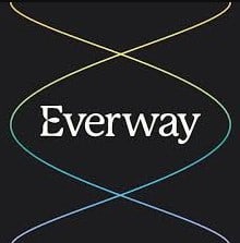 everway icon - black square with thin rainbow swirls with white text: Everway