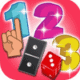 123 Number Magic Line Matching Icon