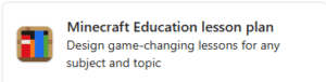 Minecraft Education Lesson plan
