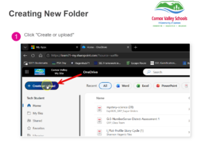 screenshot of file creation in OneDrive