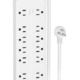 Surge Protector Power Strip with 12 Outlets, 4 USB Ports & 1 Type-C Port